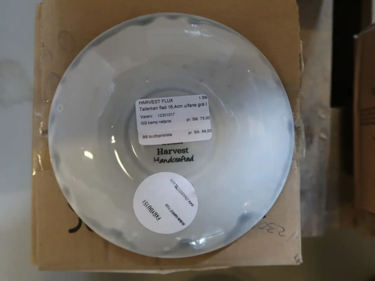 Billede 5 - 13 stk. Dudson Harvest Flux flad tallerken uden fane, grå, ø16,4 cm