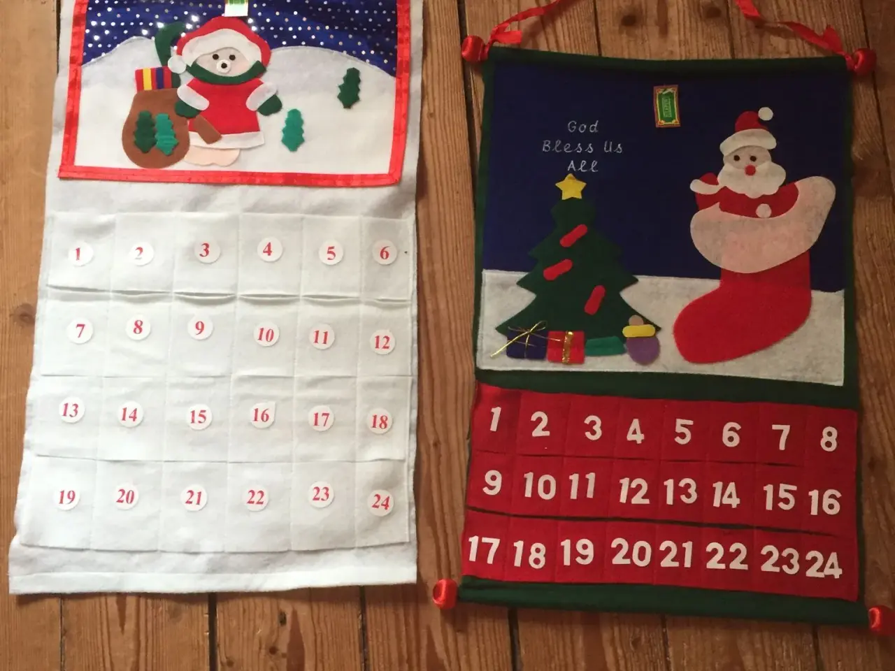 Billede 1 - Stof julekalender