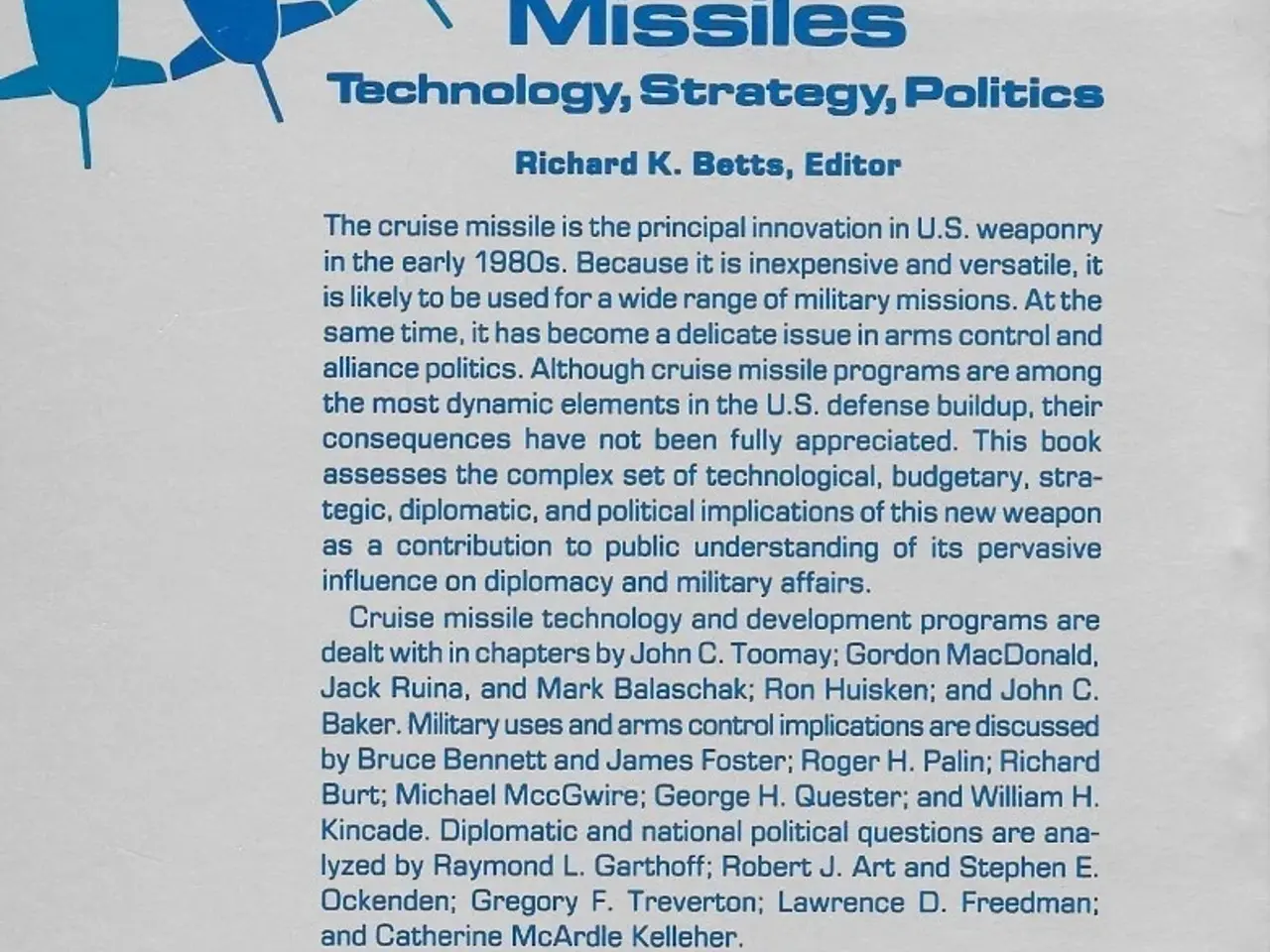 Billede 2 - Cruise Missiles: Technology, Strategy, Politics