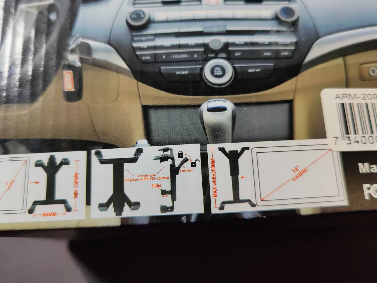 Billede 2 - Universal Tablet holder - Til Forruden