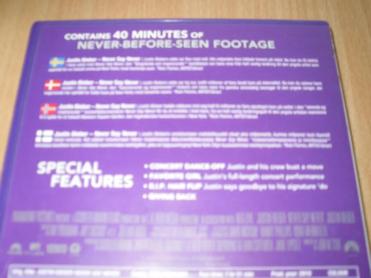 Billede 2 - JUSTIN BIEBER. Never say Never.