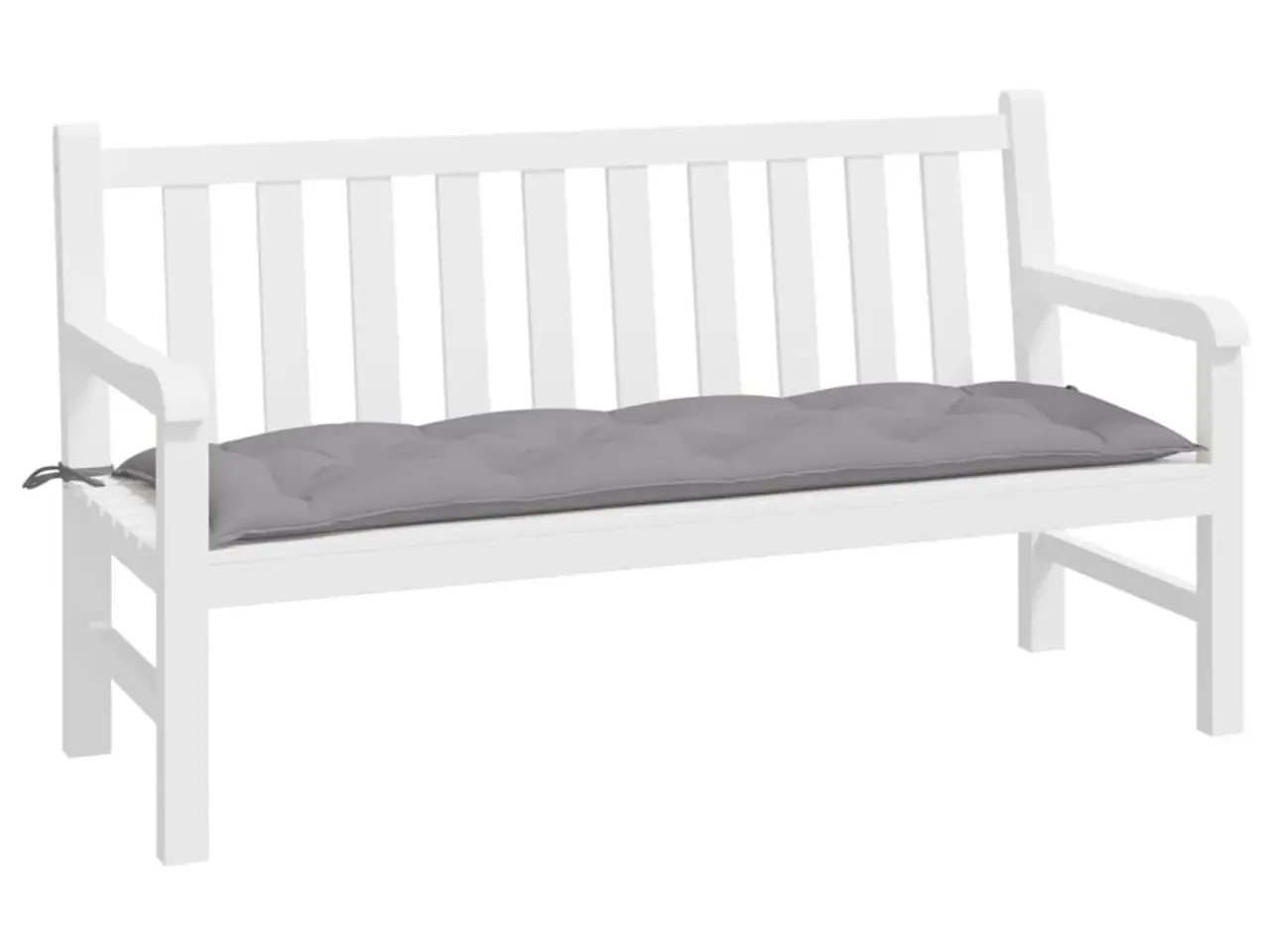 Billede 2 - Hynde til havebænk 150×50×7 cm i oxfordstof - grå