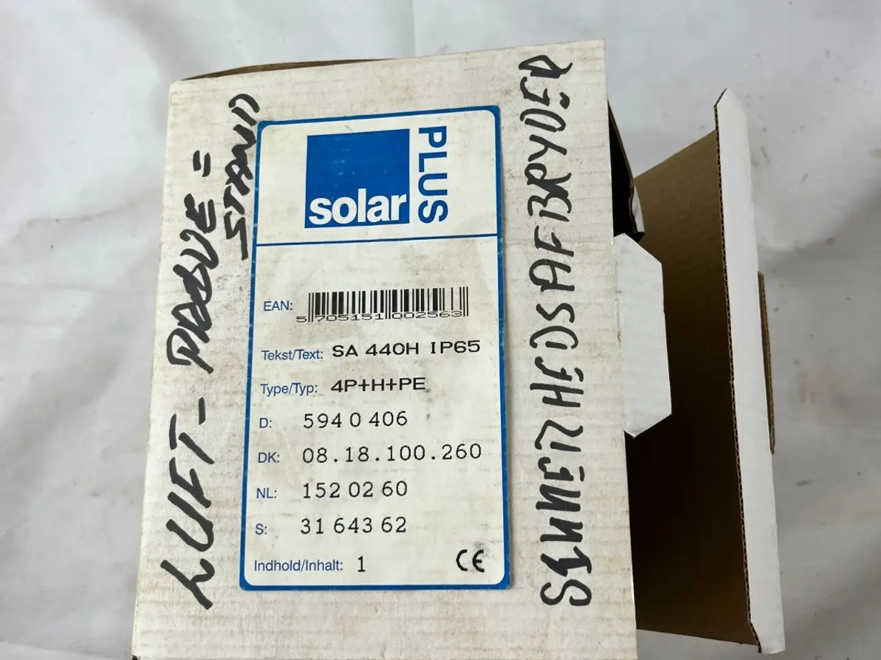 Billede 3 - Solar Plus SA 440H IP65 4P+H+PE Safety Isolator 40