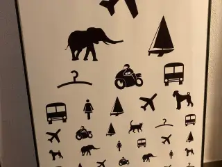 Plakat/synsplakat indrammet