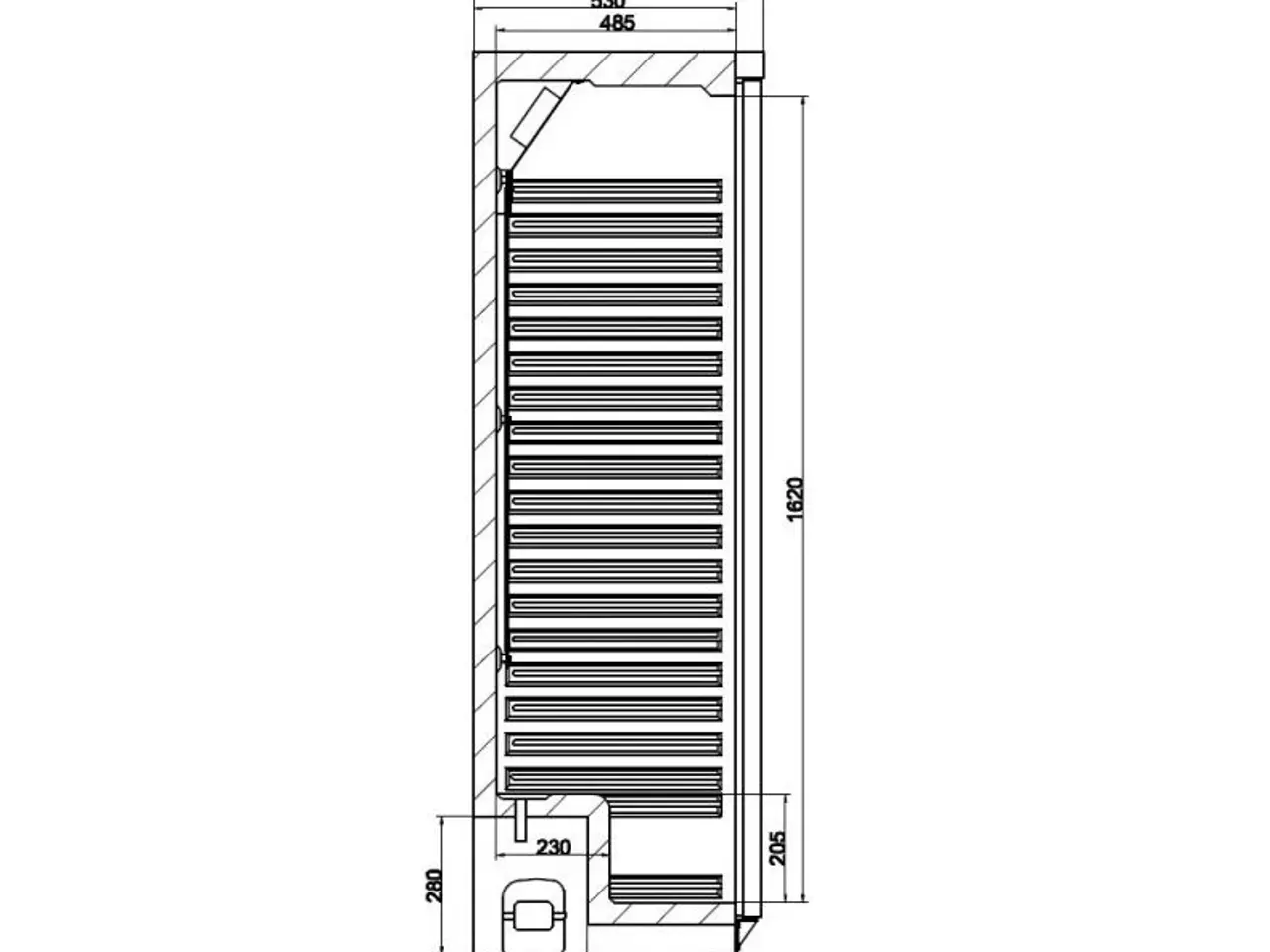 Billede 2 - Køleskab – hvid – 350 liter