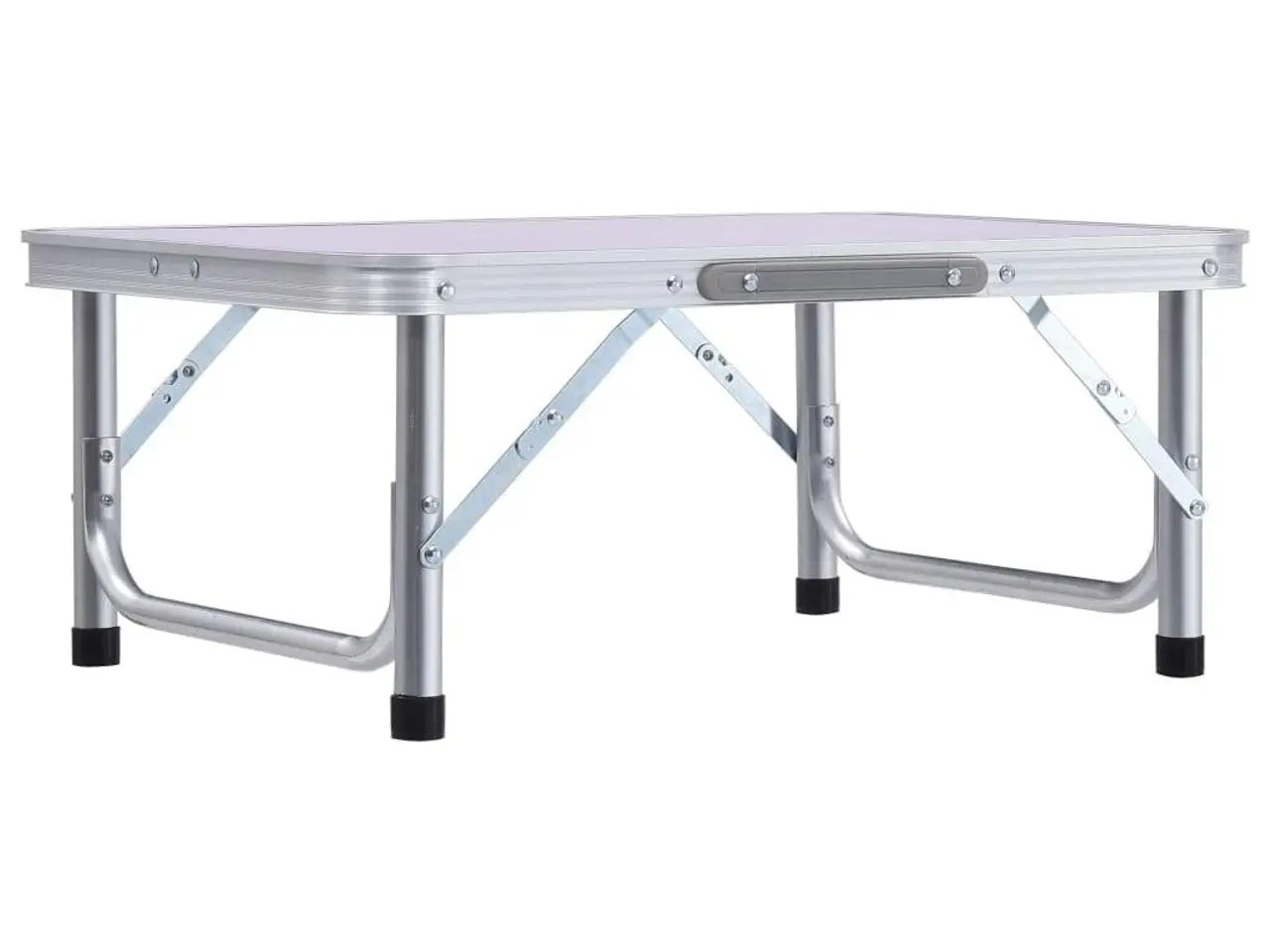 Billede 2 - Foldbart campingbord 60 × 45 cm - aluminium, hvid