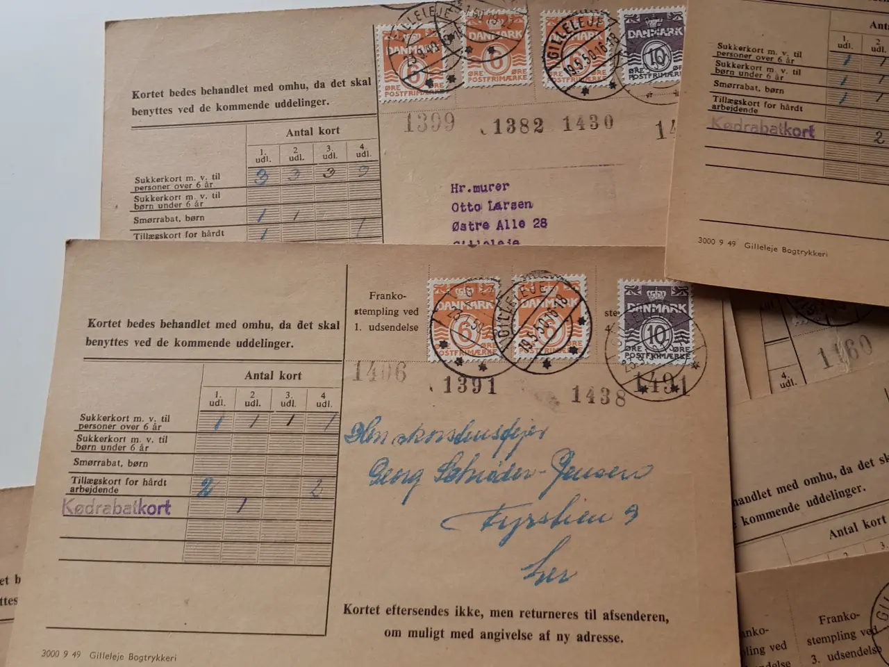 Billede 3 - Rationeringskort 1950 - 1952 