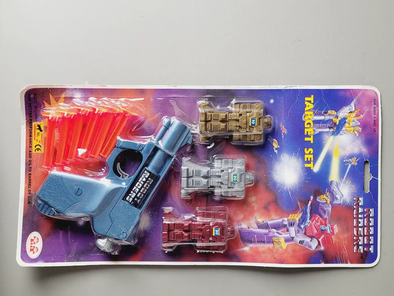 Billede 2 - ⭐️- Sjældent Vintage Robot Raiders "Target Set" 