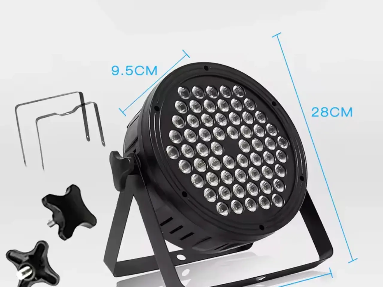 Billede 4 - Par lamper RGB 60 Leds - Dmx (2stk.)
