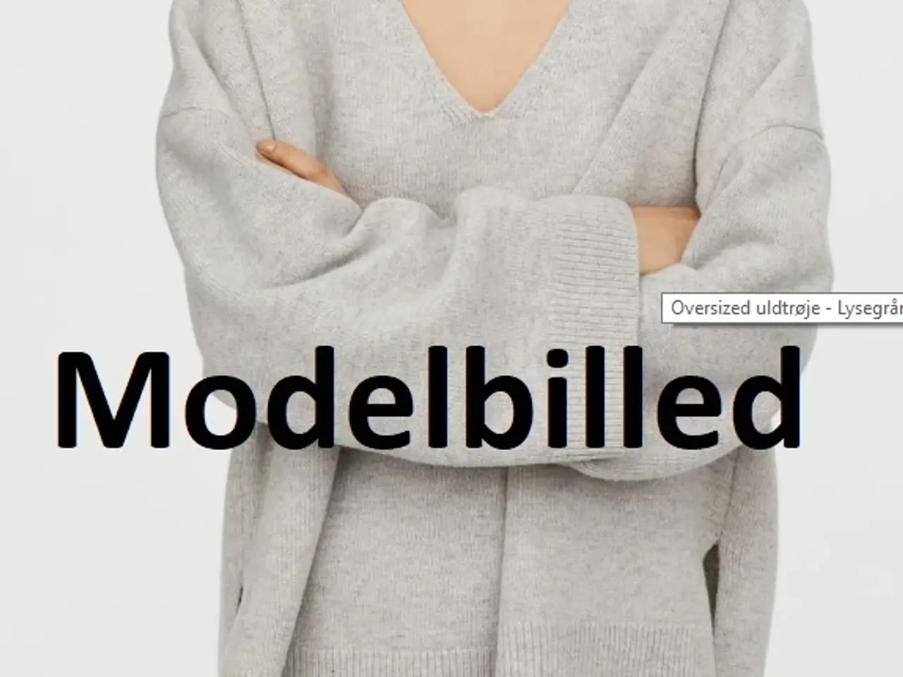 Billede 5 - LÆKKER SWEATER - mørkegrå - med GYLDNE STEN