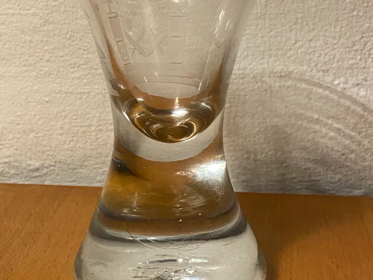 Billede 2 - Ægte original frimurerglas med symboler kr. 125,-