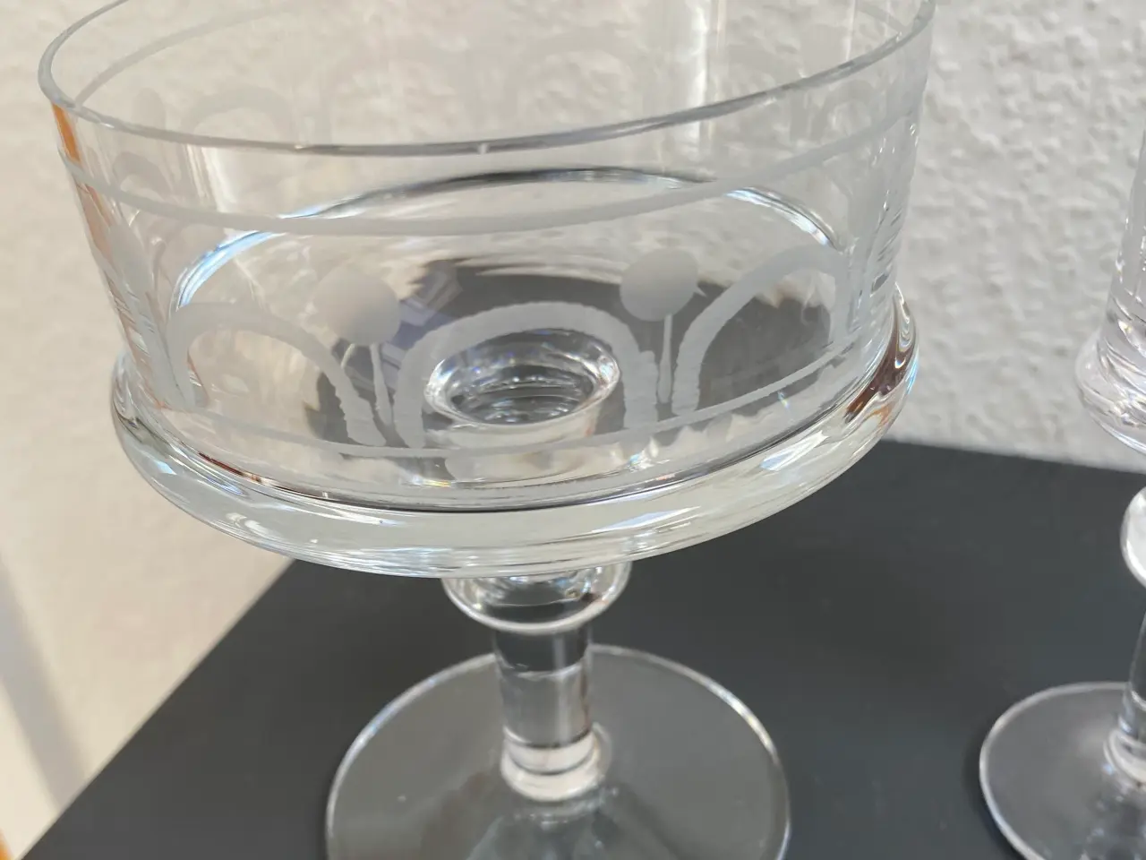 Billede 2 - Husar champagneskål og portvins glas Kosta Boda