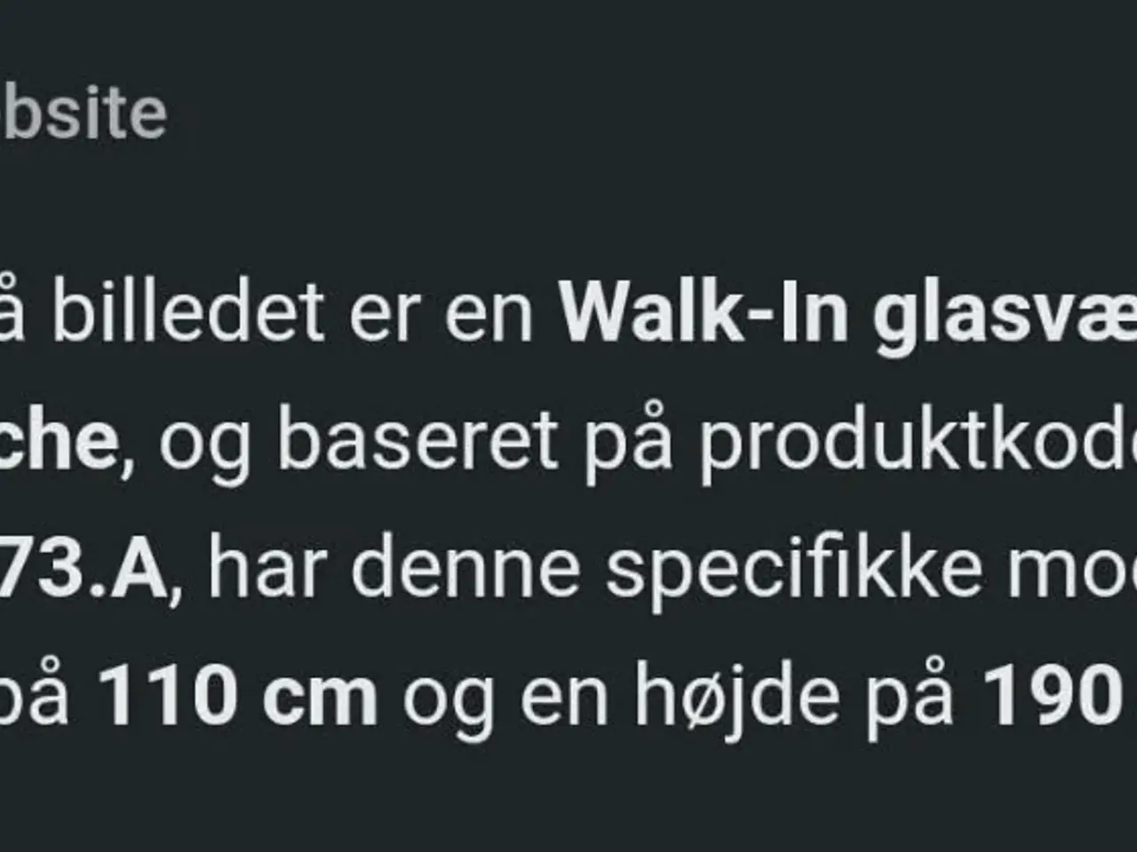 Billede 3 - Walk-in bruse væg