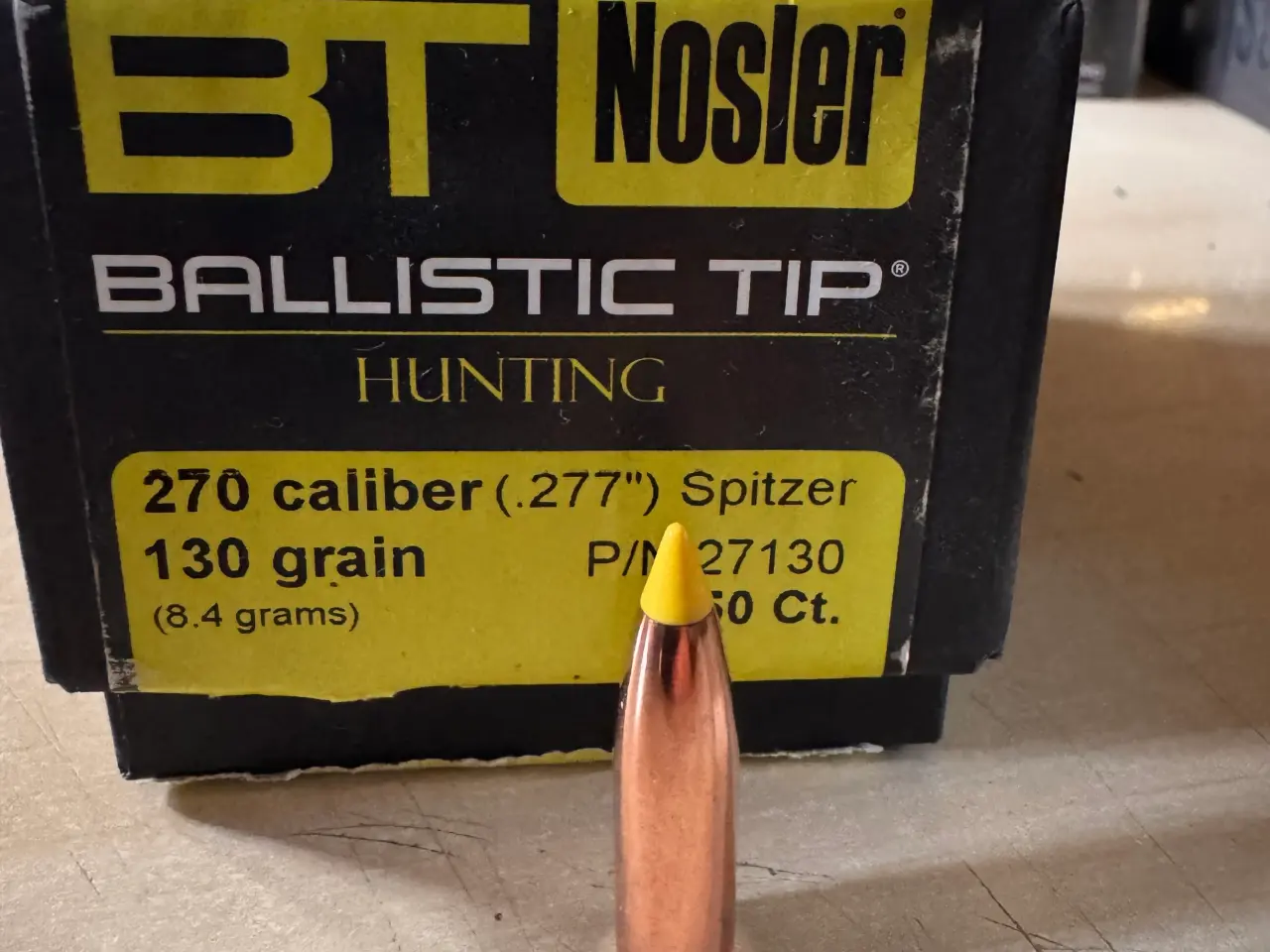 Billede 1 - Projektiler, 270/.277 Nosler bal tip