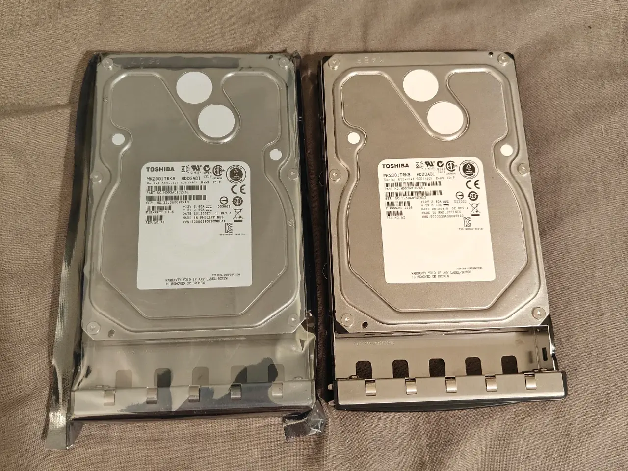 Billede 1 - 2x 2TB SAS Hårddiske, Toshiba