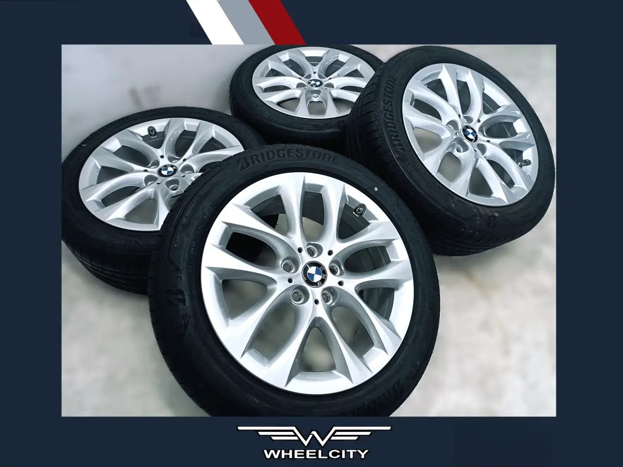 Billede 1 - 5x112 17" ET54 nav 66,6ø BMW sommersæt inkl.TPMS (
