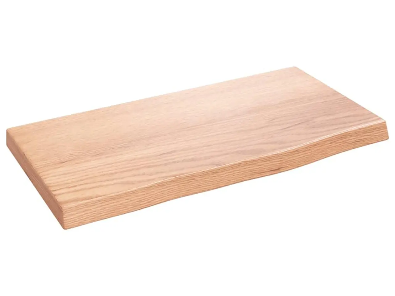 Billede 1 - Væghylde i massivt egetræ 40 x 20 x 2 cm - lysebrun