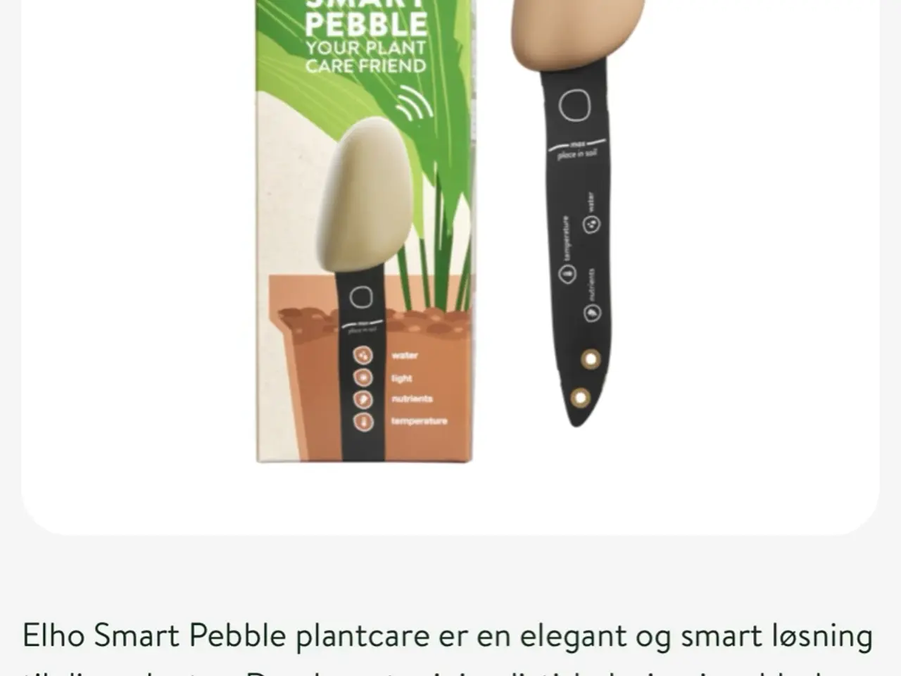 Billede 8 - 4 stk. Elho Smart Pebble – intelligente plantesens