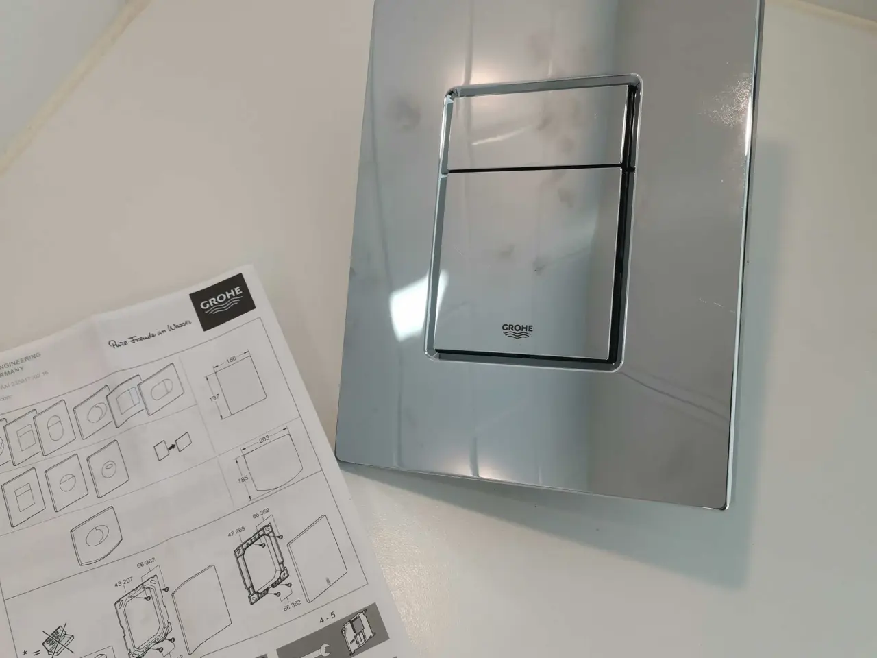 Billede 1 - Grohe Skate Cosmopolitan betjeningsplade, krom