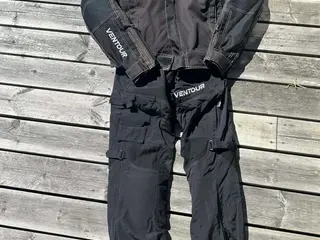 Ventour motorcykel jakke og bukser sæt sort