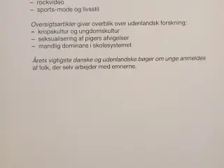 Ungdomskultur, forskningsårbog 2.