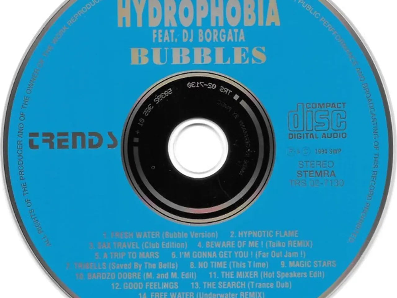 Billede 3 - Hydrophobia Feat. DJ Borgata – Bubbles – CD