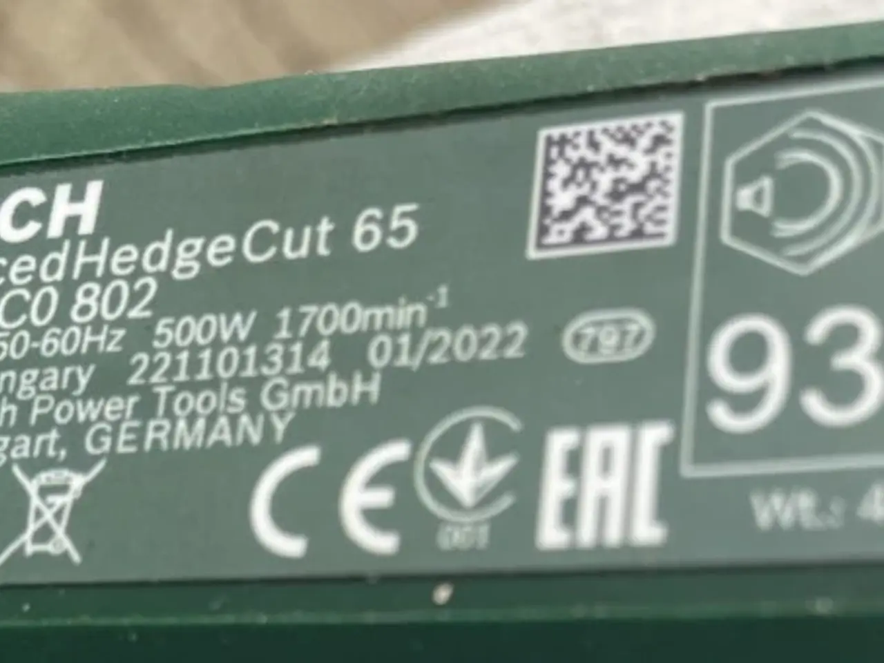 Billede 2 - Bosch AdvancedHedgeCut 65 hækkeklipper med 500W