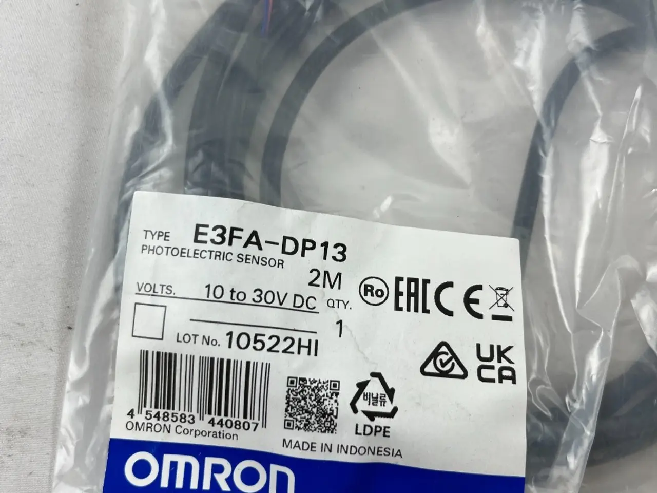 Billede 1 - Omron E3FA-DP13 Photoelectric Sensor 2M kabel