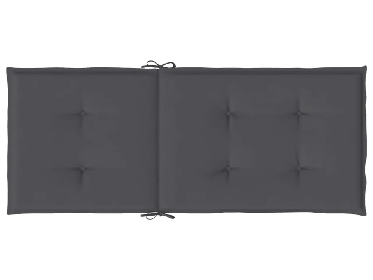 Billede 5 - Stolehynder m. høj ryg 4 stk. 120x50x3 cm stof antracit