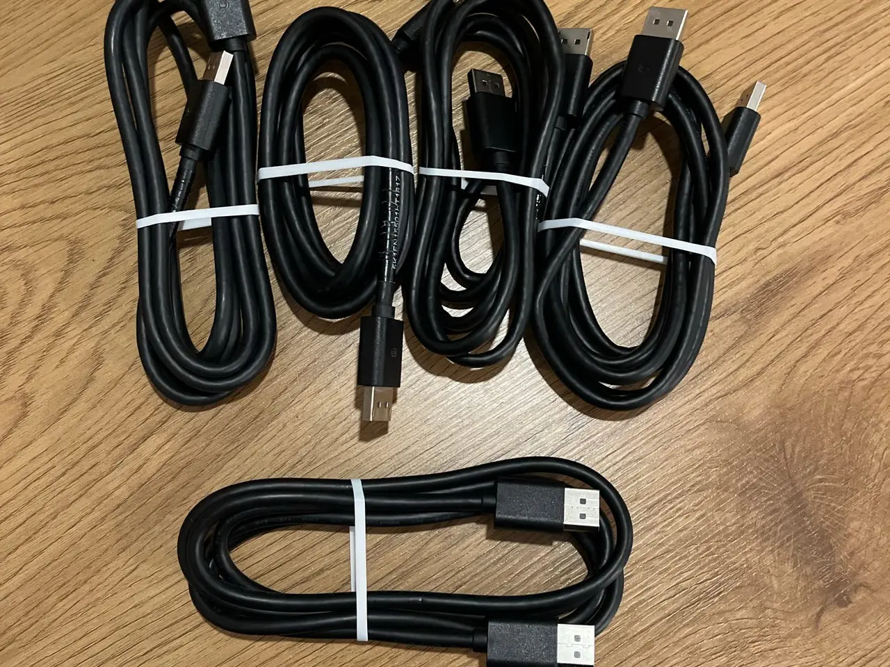 Billede 1 - 5 stk DisplayPort kabler 1,5m