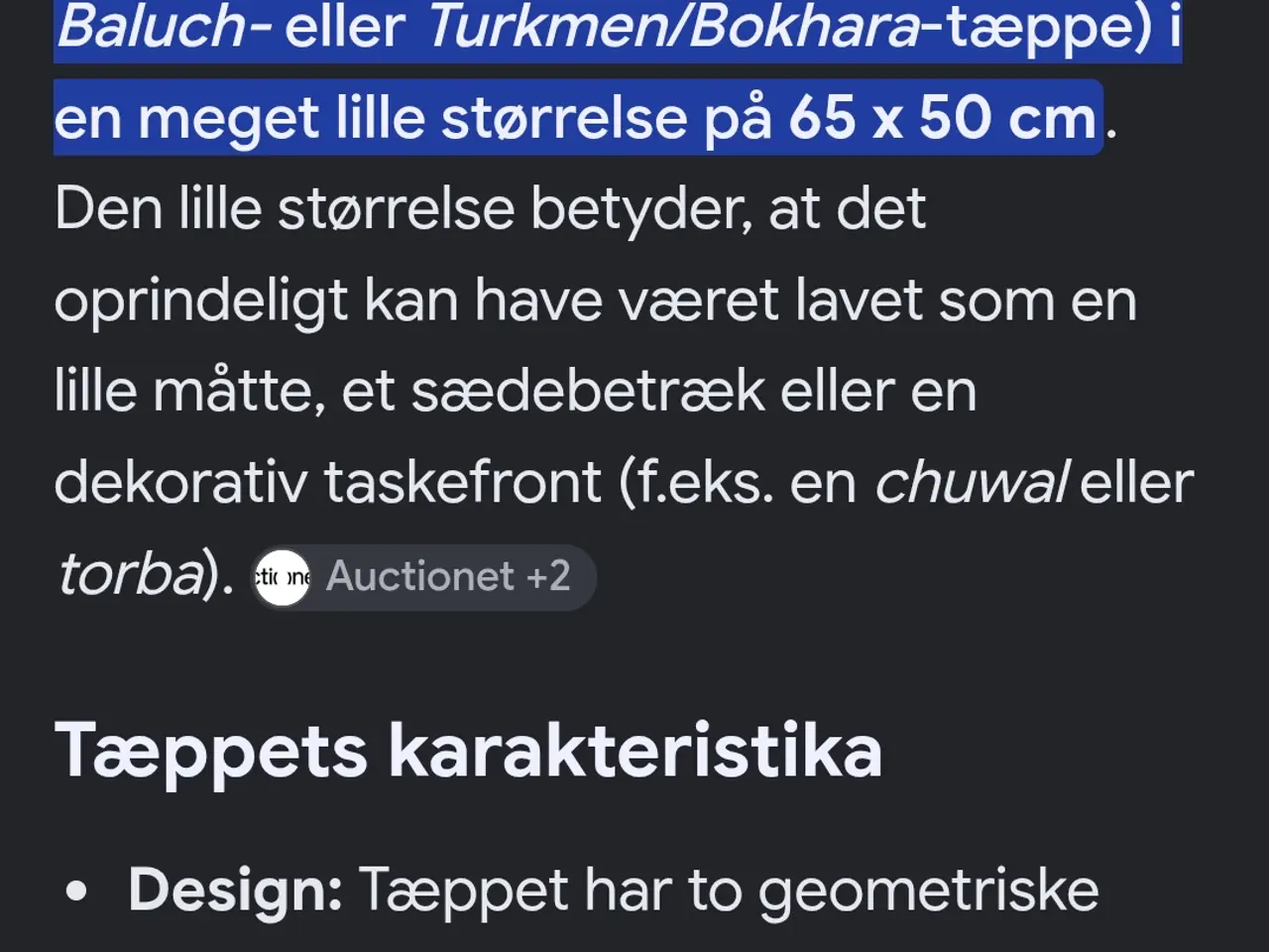 Billede 3 - Afgansk lille tæppe århus 300kr