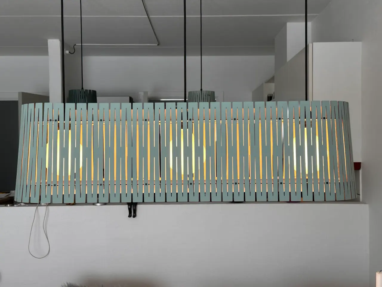 Billede 2 - Spisebordslampe i sart grøn