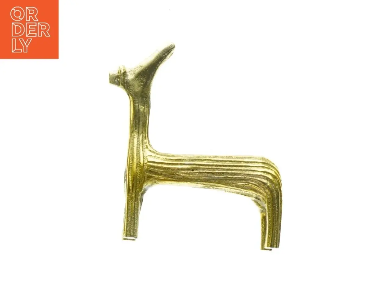 Billede 1 - Guld figur Formet som Hjort (str. L: 10 cm)