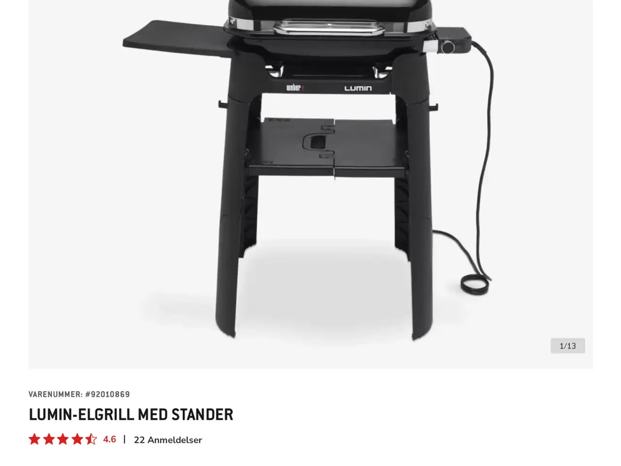 Billede 3 - WEBER luminn elgrill