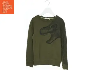 Grøn dinosaur sweatshirt til børn fra H&M (str. 140)