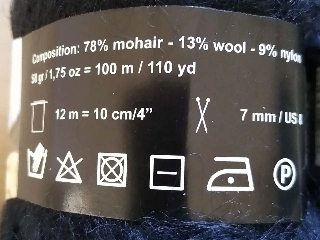 Billede 3 - Viking mohairgarn - 10 ngl. sort