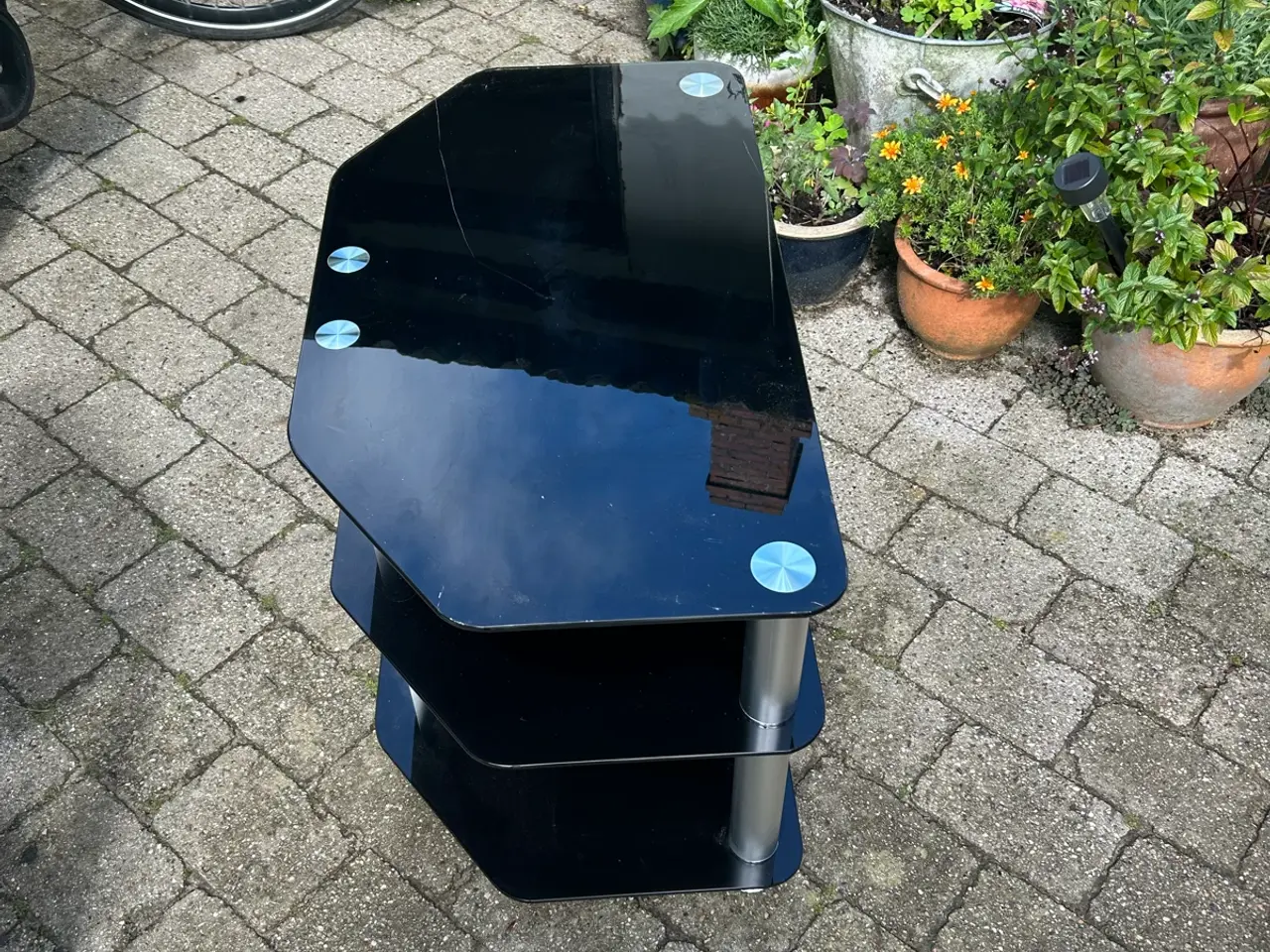 Billede 4 - TV bord i glas sort
