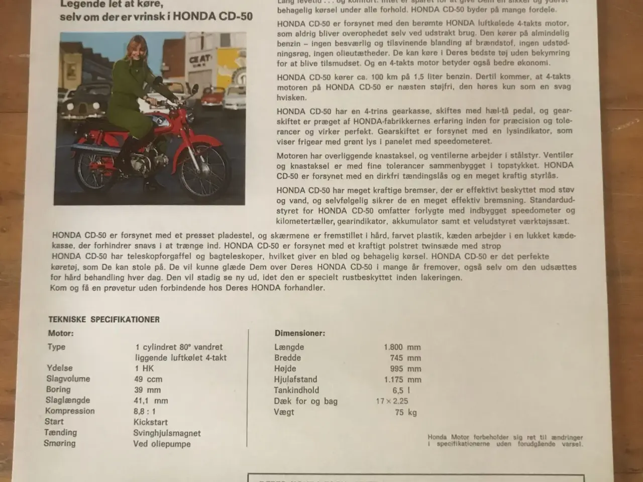 Billede 2 - Original gammel brochure