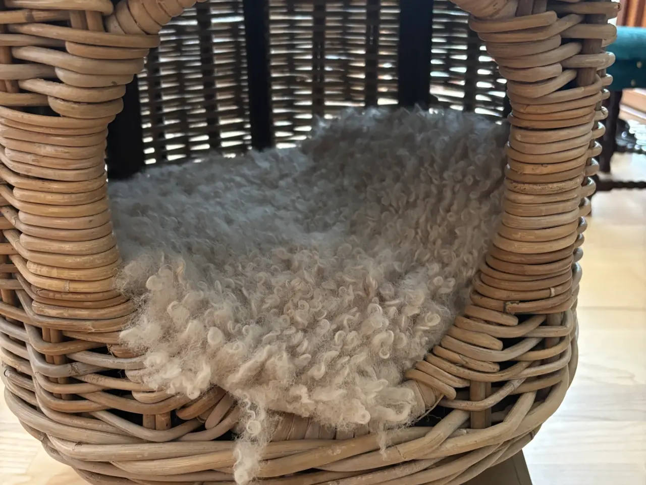 Billede 1 - Rattan katte hule på 4 ben