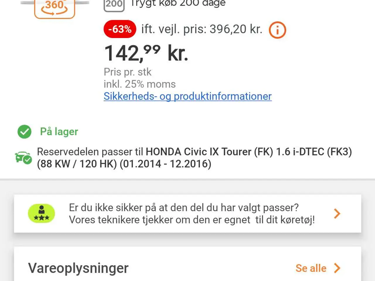 Billede 6 - Honda bremse skiver for og bag plus klodser n brg 