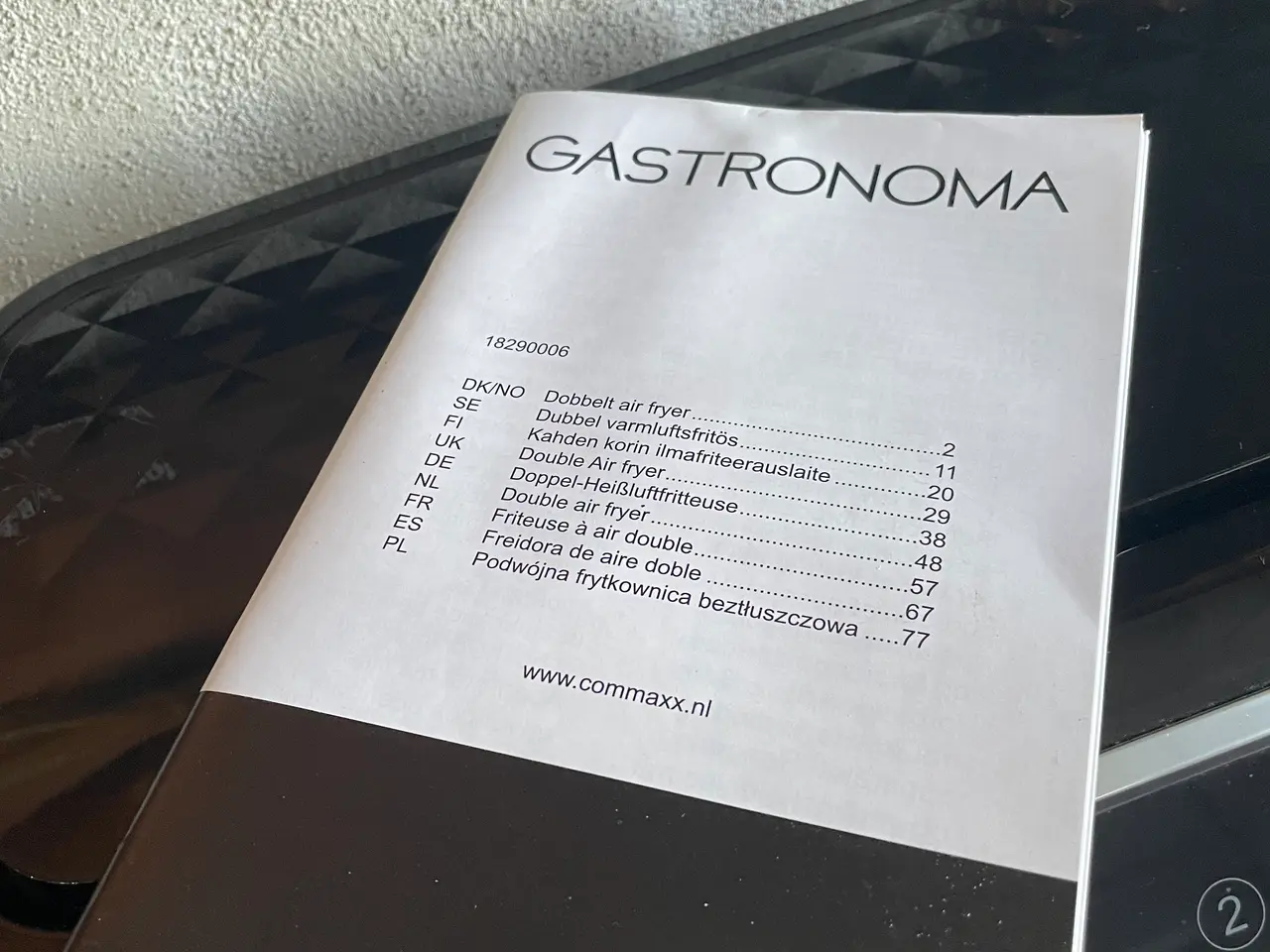 Billede 7 - Gastronoma airfryer med ekstra skuffe
