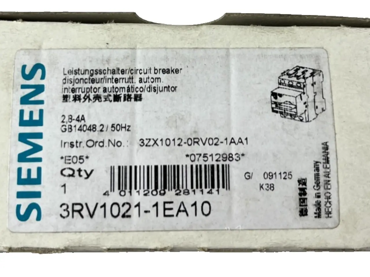 Billede 1 - Siemens 3RV1021‑1EA10 SIRIUS Motor Protection 10