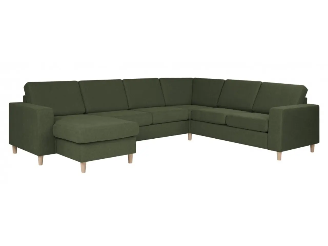 Billede 5 - Pan vendbar U-sofa Grøn stof