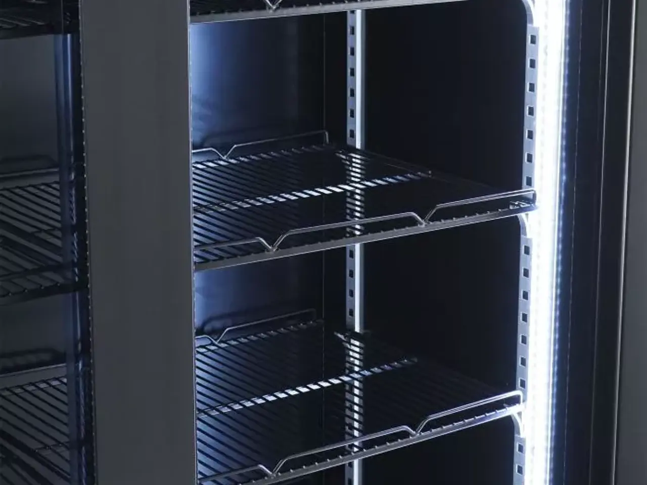 Billede 10 - Flaskekøleskab med 2 glasdøre – Sort – 850 Liter