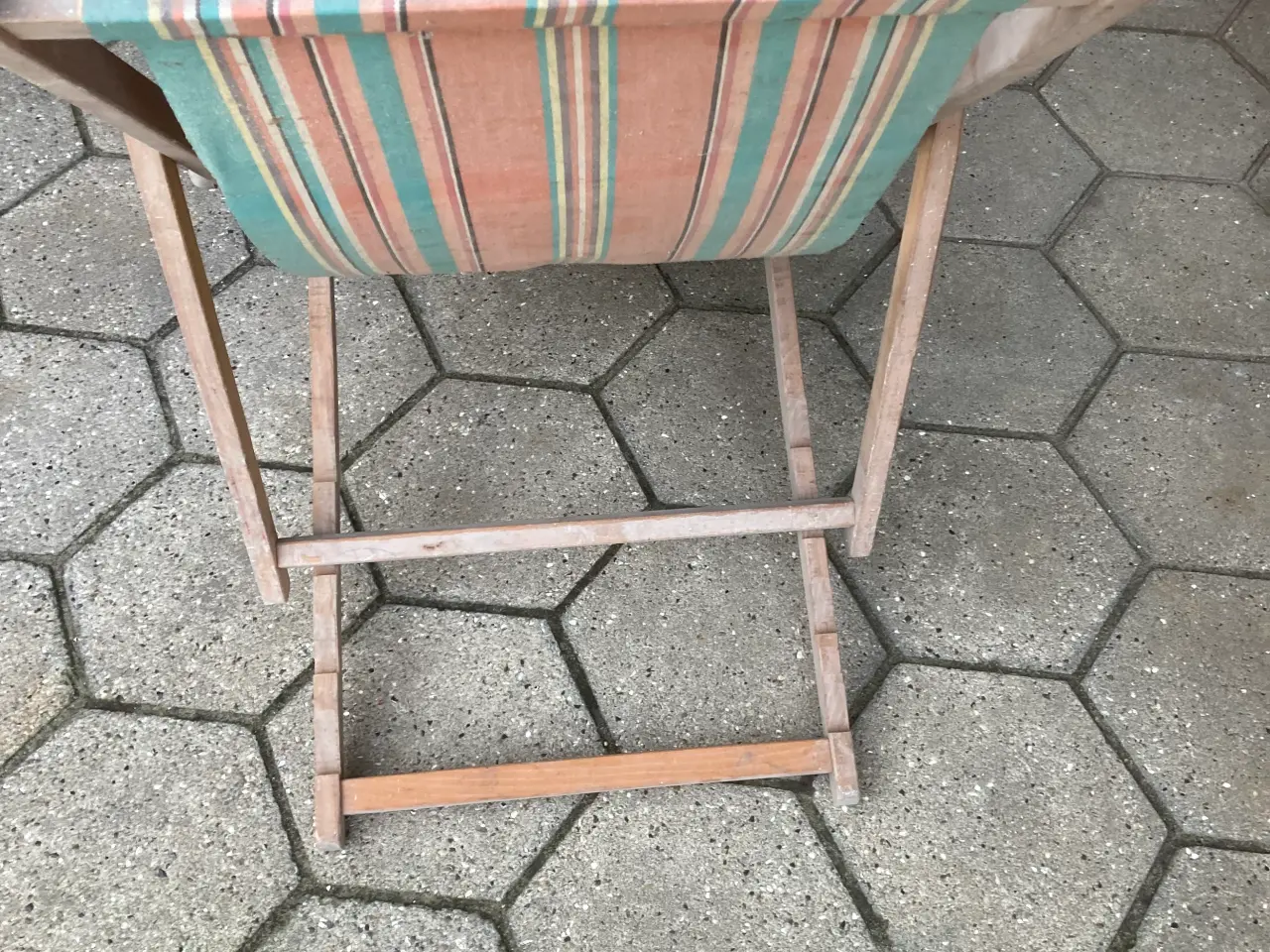 Billede 3 - Strandstol foldbar fin træ og stof