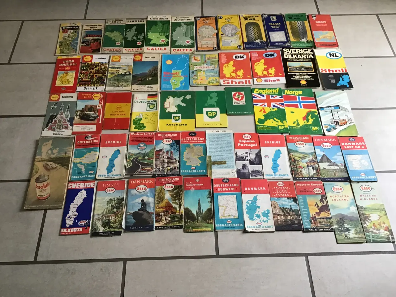 Billede 3 - Benzin landkort retro / gamle