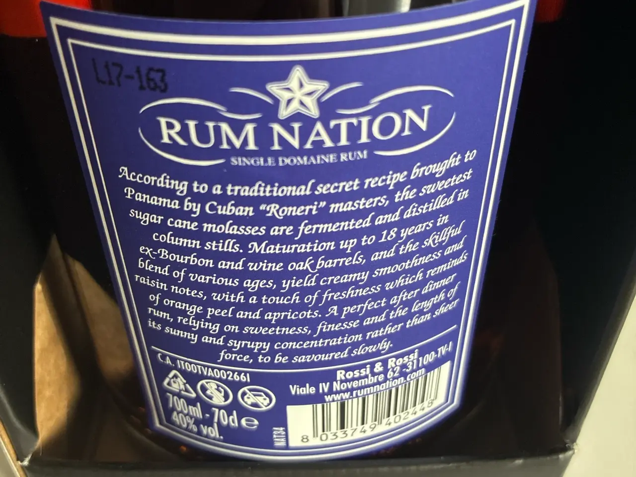 Billede 6 - Rum Nation Panama 18 års rom 70 cl limited edition
