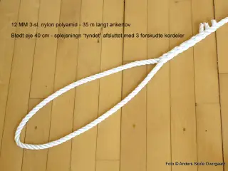 Fortøjning og ankertov - elastisk og stor styrke