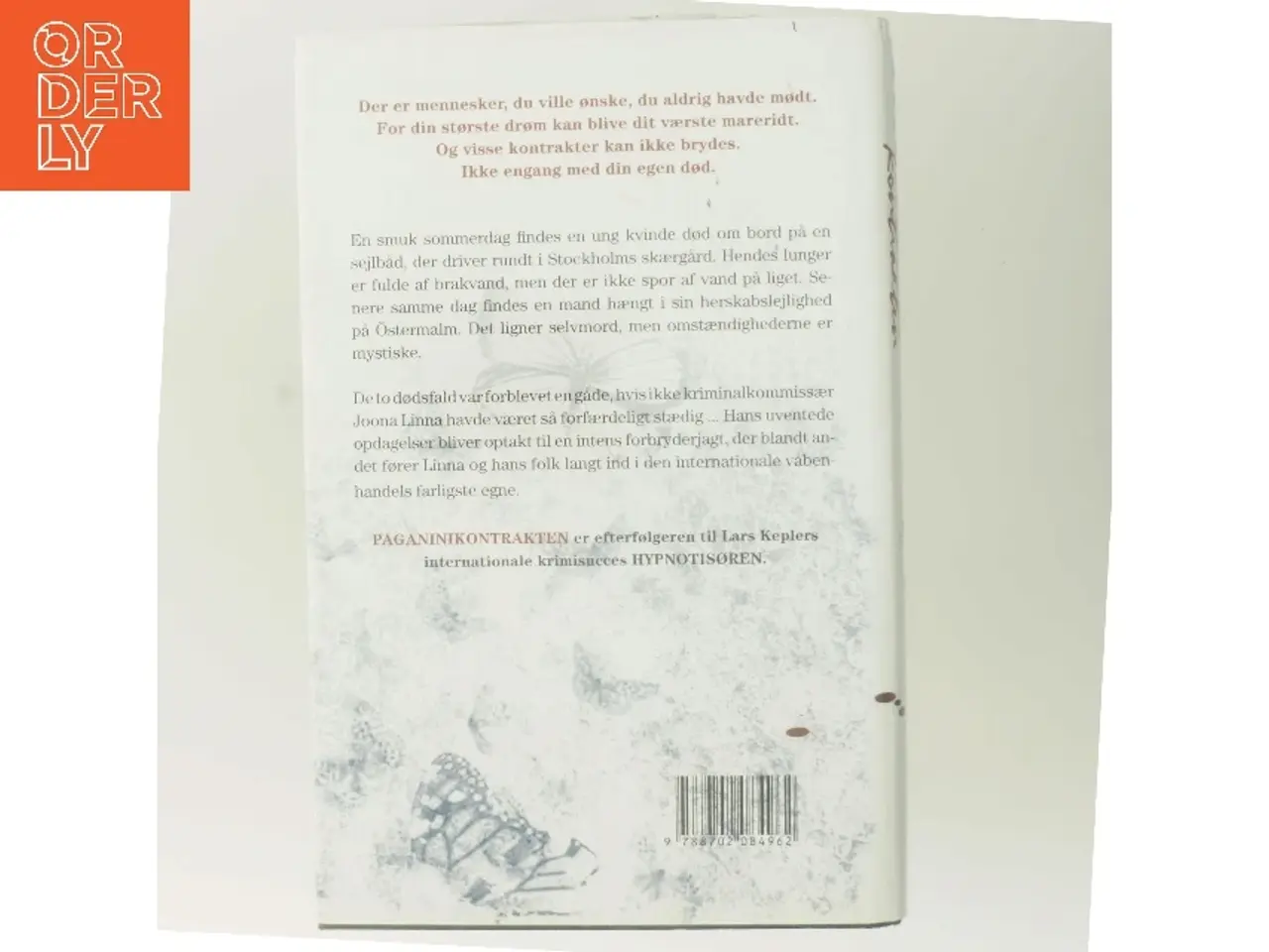 Billede 3 - Paganinikontrakten : Kriminalroman (Danish Language) af Lars Kepler (Bog)