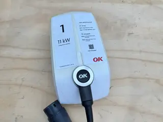 Ladeboks til elbiler med en ladeeffekt på op til 11 kW OK